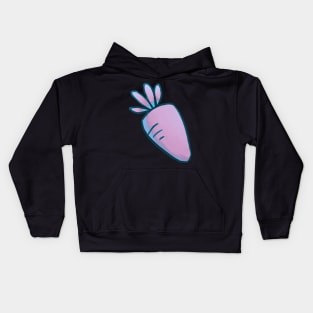 Vaporwave Carrot (Big; Center) Kids Hoodie